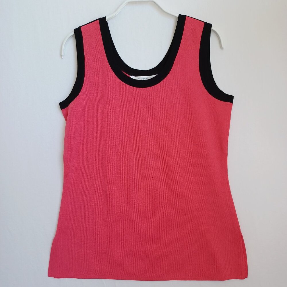 Misook Sweater Set Twin Set Knit Cardigan and Tank Womens Small - Picture 8 of 16